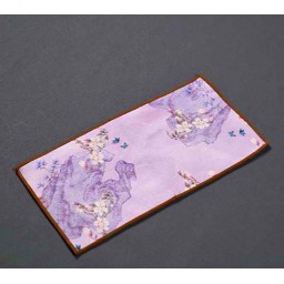 Gongfu Cha Tea Ceremony Towel "Purple flower"