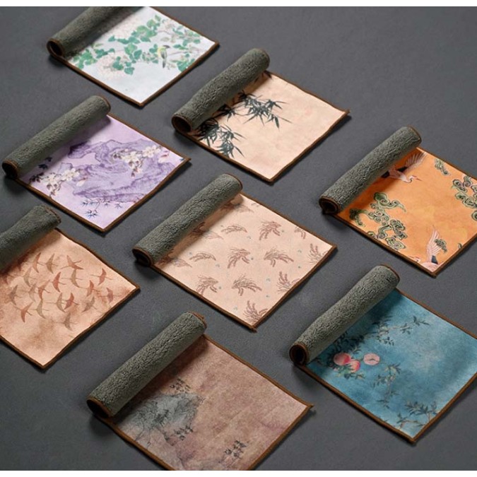 Gongfu Cha Tea Ceremony Towel "Mountains"