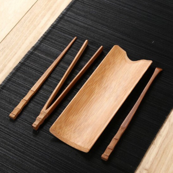 Bamboo tea ceremony set Four-piece