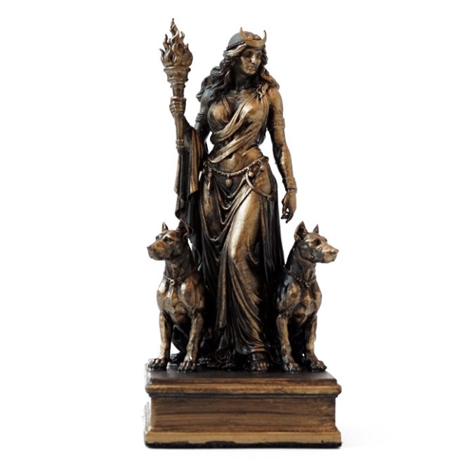 Altar figurine of Hecate goddess of lunar magic
