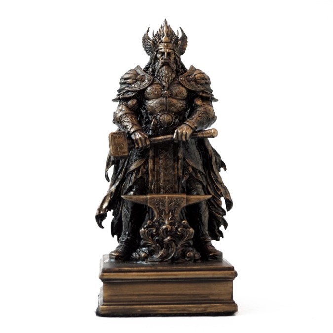 Altar figurine of Svarog god of heavenly fire