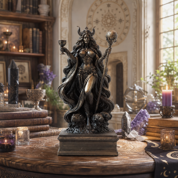 Altar figurine of Babalon symbol of inner transformation