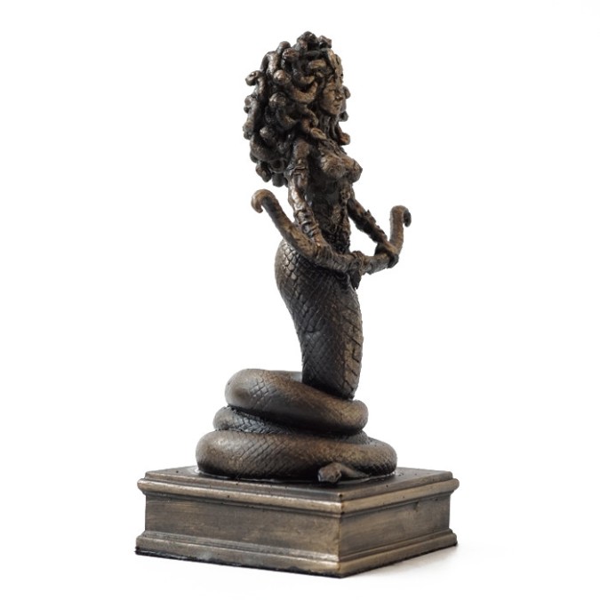 Altar figurine of Medusa the Gorgon symbol of magical protection