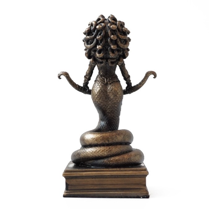 Altar figurine of Medusa the Gorgon symbol of magical protection