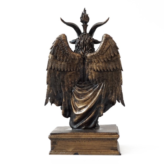 Altar statue of Baphomet symbol of unity