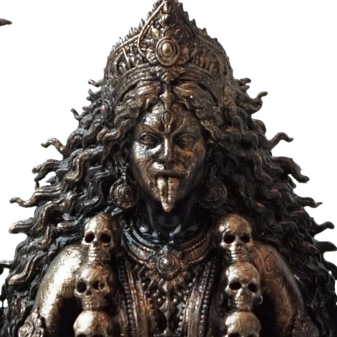 Altar statue of Kali symbol of destruction of illusions
