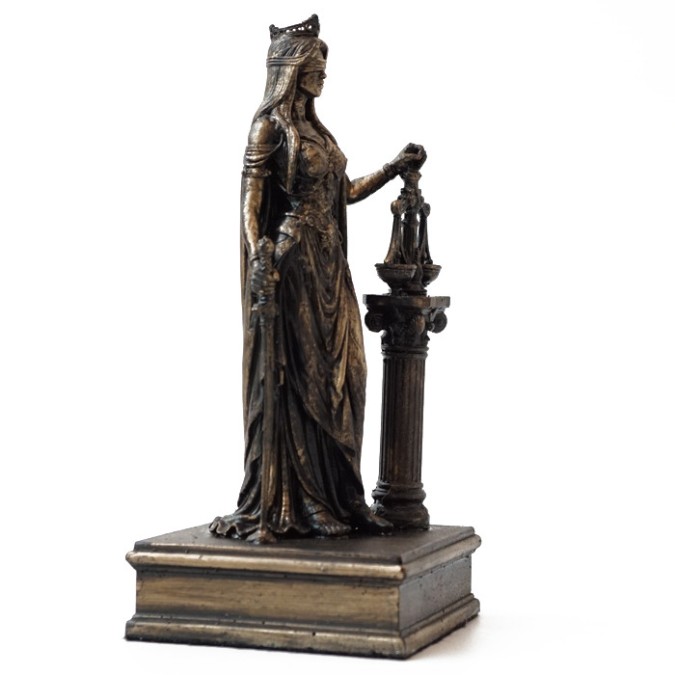 Altar figurine of Themis symbol of justice