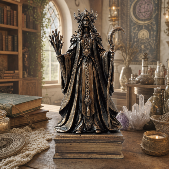 Altar statue of Mara symbol of rebirth