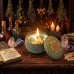 Ароматическая свеча с камнями и цветами №5