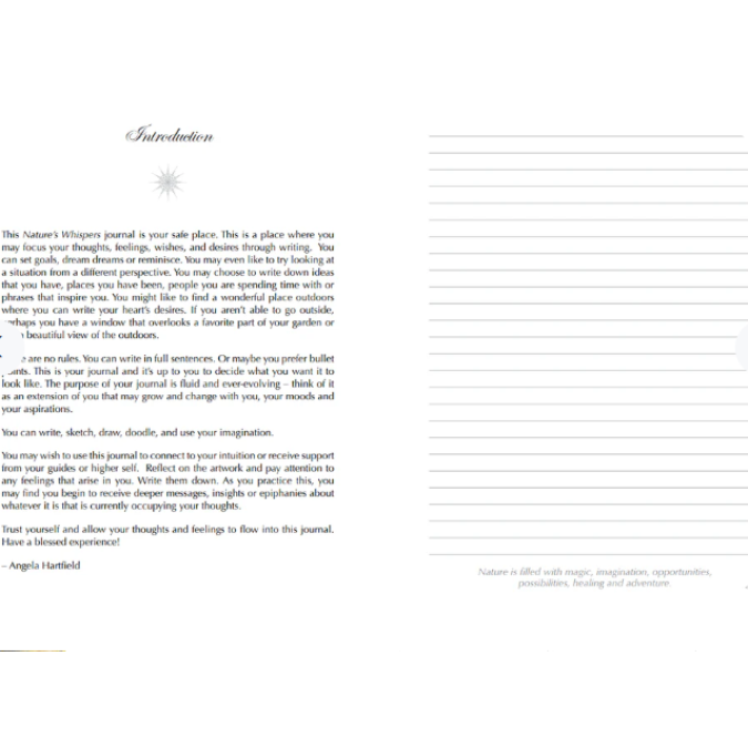 Блокнот Шепот природы - Nature’s Whispers Writing and Creativity Journal Blue Angel