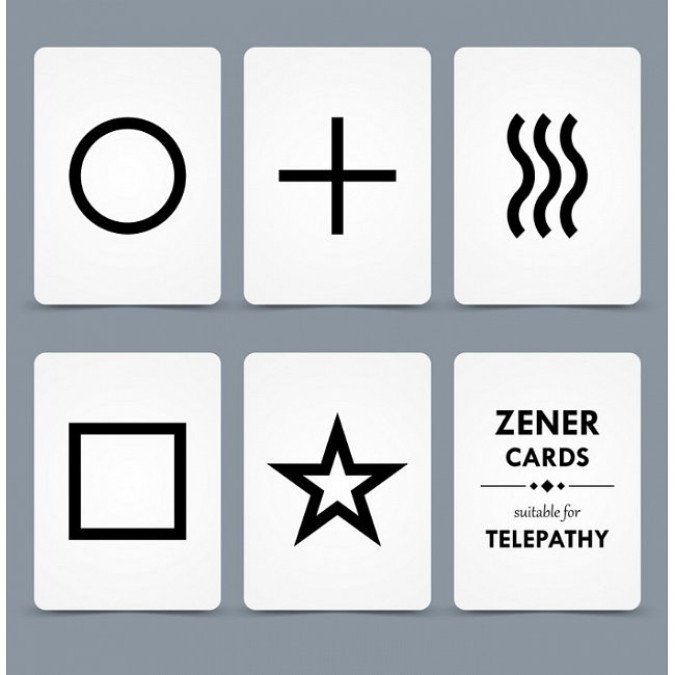 Карты Оракул для развития экстрасенсорики. Zener Cards.