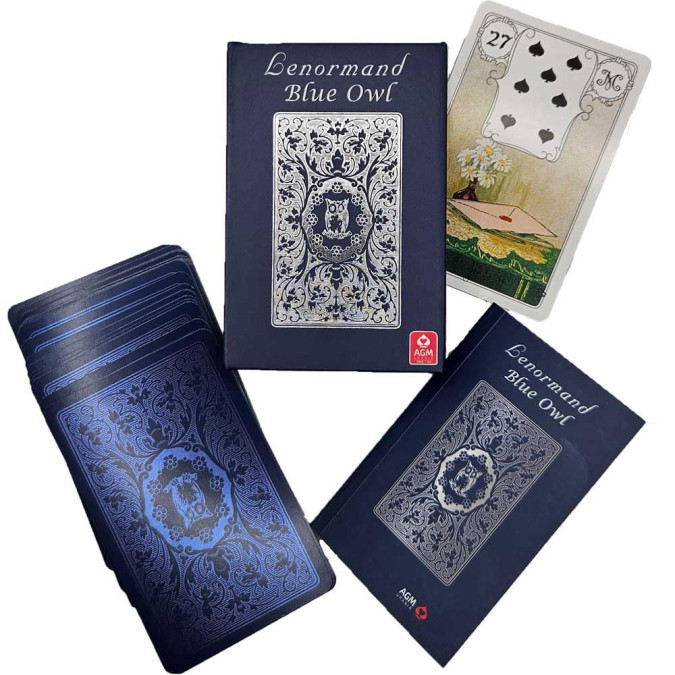 Карти Блакитна сова оракул Ленорман - Lenormand Blue Owl Premium Edition Cards AGM