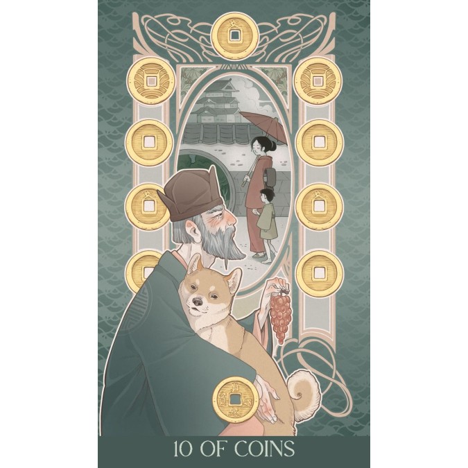 Карти таро Японське Арт нуво Преміум Lo Scarabeo - Japanese Art Nouveau Tarot Premium Lo Scarabeo