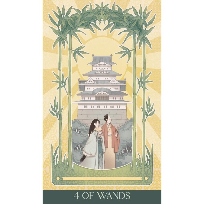 Карти таро Японське Арт нуво Преміум Lo Scarabeo - Japanese Art Nouveau Tarot Premium Lo Scarabeo