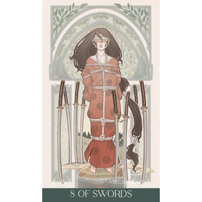 Карти таро Японське Арт нуво Преміум Lo Scarabeo - Japanese Art Nouveau Tarot Premium Lo Scarabeo