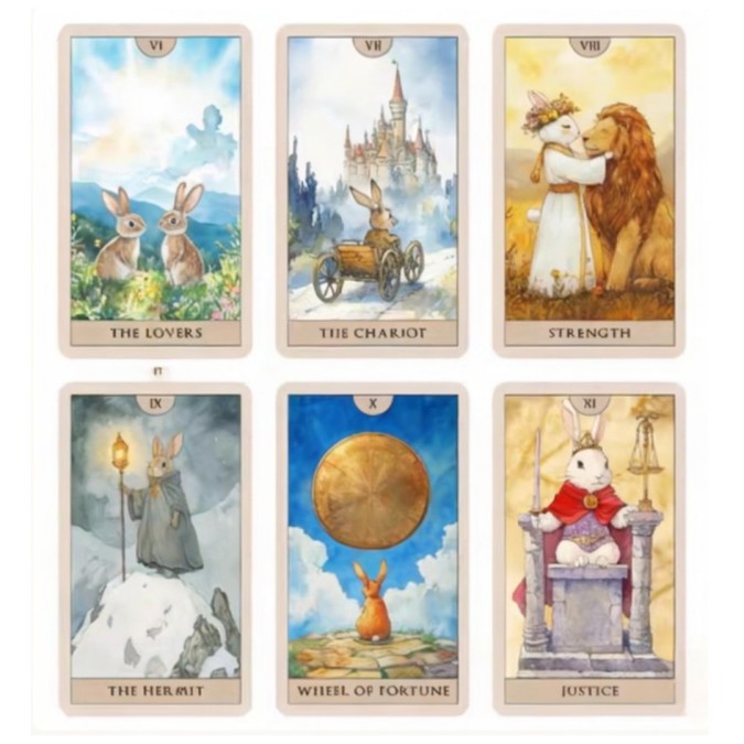 Карти Таро Акварельний Кролик 78 карт - Rabbit Tarot