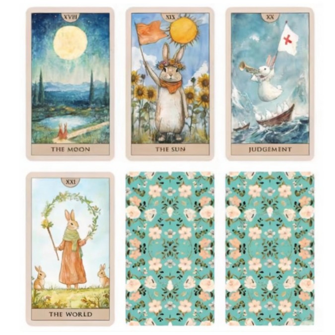 Карти Таро Акварельний Кролик 78 карт - Rabbit Tarot