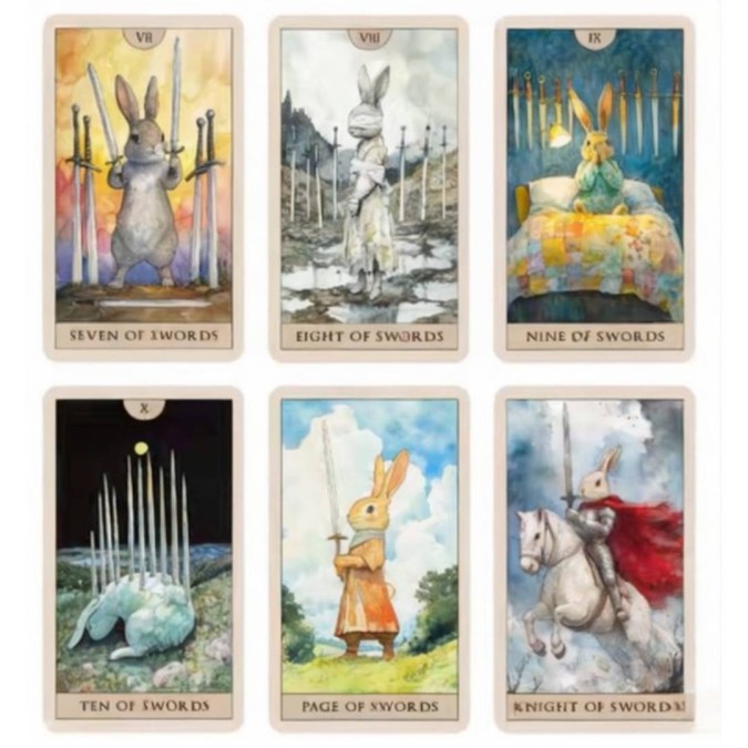 Карти Таро Акварельний Кролик 78 карт - Rabbit Tarot