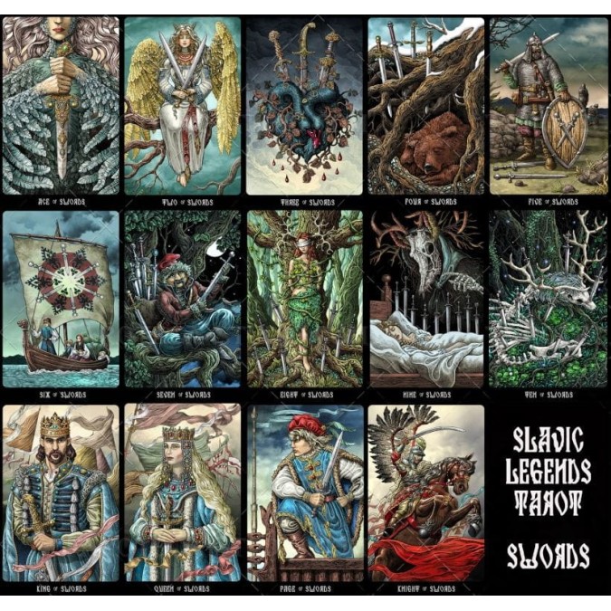 Таро Слов'янські Легенди (The Slavic Legends Tarot), ЛІМІТОВАНЕ ВИДАННЯ, 14 см