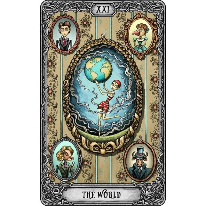 Таро Темний Маєток (The Dark Mansion Tarot), стандартна версія 12 см, 4-те видання, золоті зрізи