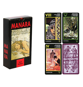 Карты Таро Эротическое Манара - Manara The Erotic Tarot.  Lo Scarabeo