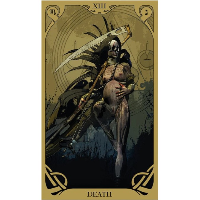 Карти Таро міні Нічного Сонця - Mini Night Sun Tarot. Lo Scarabeo