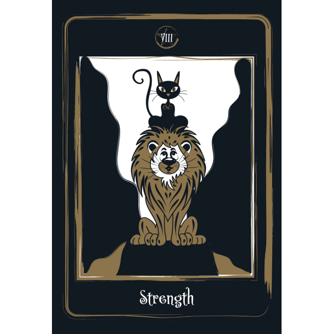 Карты таро Золотое Таро Черного Кота Golden Black Cat Tarot  AGM