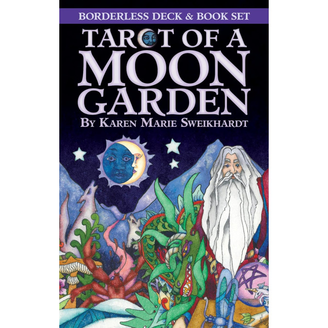 Карти Таро Місячний сад безрамочне / Tarot Of A Moon Garden Borderless Deck & Book Set Cards