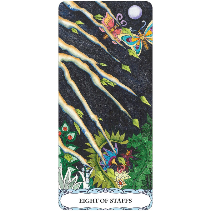 Карти Таро Місячний сад безрамочне / Tarot Of A Moon Garden Borderless Deck & Book Set Cards