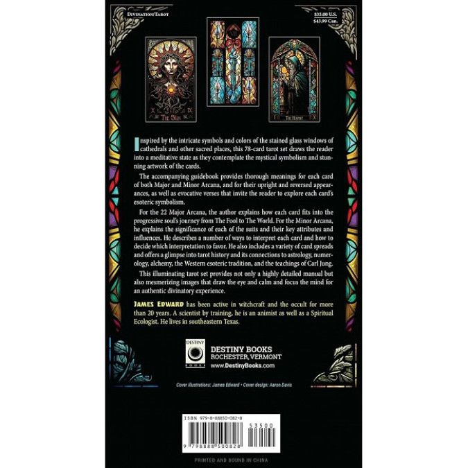 Карты Таро Витражей: Освещённое Путешествие Сквозь Карты - The Stained Glass Tarot: An Illuminated Journey through the Cards. Destiny Books