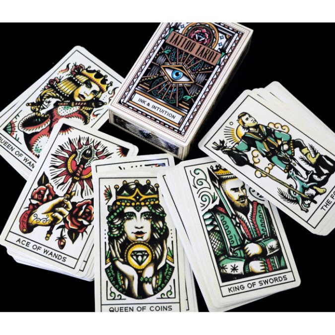 Карти Таро Тату Чорнило та Інтуїція (Tattoo tarot ink & intuition)  od-30562