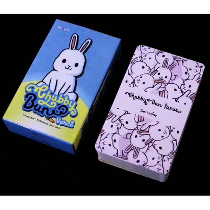 Карты Таро Пухлой Булочки фиолетовая рубашка (Chubby Bunny Tarot) od-30560