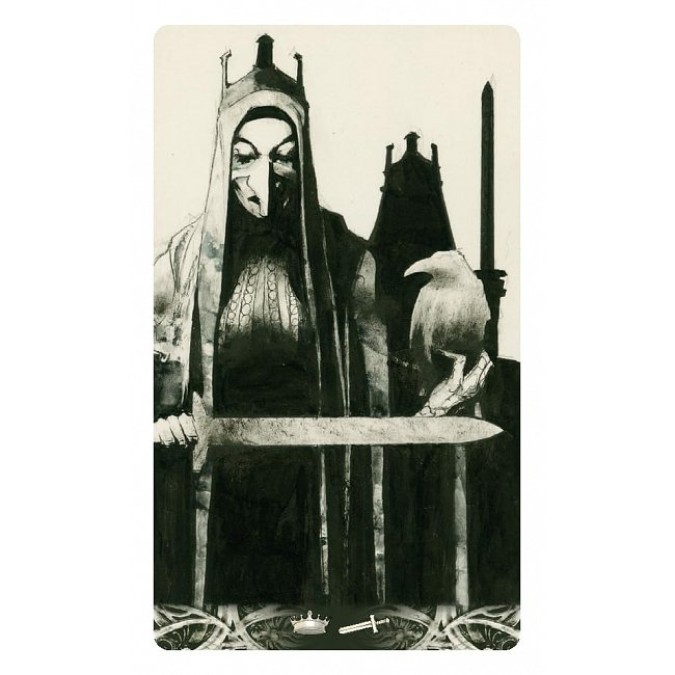 Карти Таро Ворон Смерті  міні версія- Murder of Crows Mini Tarot. Lo Scarabeo