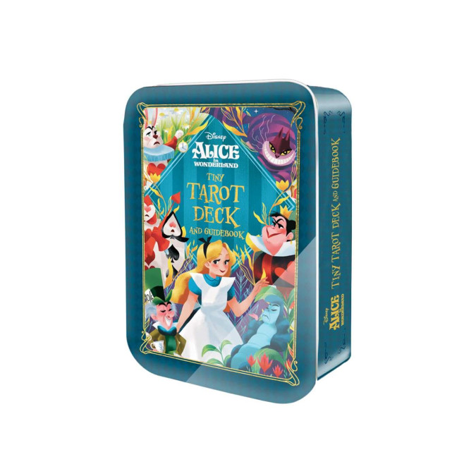 Карти Таро міні Аліса в Країні Чудес (в залізній коробці) - Alice in Wonderland Tiny Tarot Deck. Insight Editions