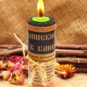 Свічка з вощини чарівна програмна Гроші у банку