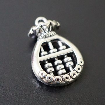 Амулет в гаманець білий метал Рахiвниця 10 штук