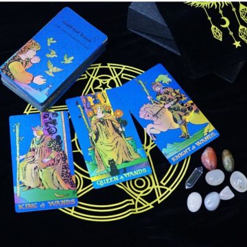 Набір з картами Таро Gold Foil Tarot blue